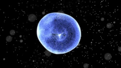 Cell 005: A microscopic single cell. Stock Footage 107282308