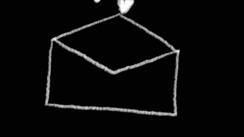 Cell animation of a letter full of hearts, ideal for the period of valentine's Stock Footage 148104522