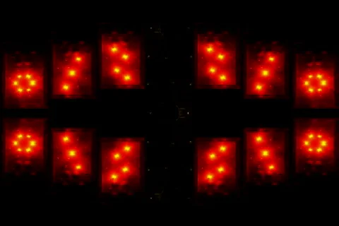 Cell-Battery-Red-Stack Stock Footage