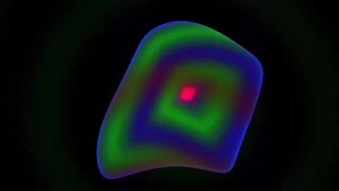 Cell Biology Microscopy Fluorescence Patterns. Stock Footage 334866096