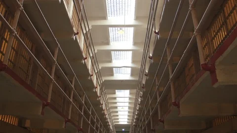 Cell block interior Stock Footage 87110592