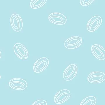 Cell blood line seamless pattern Illustrazione stock