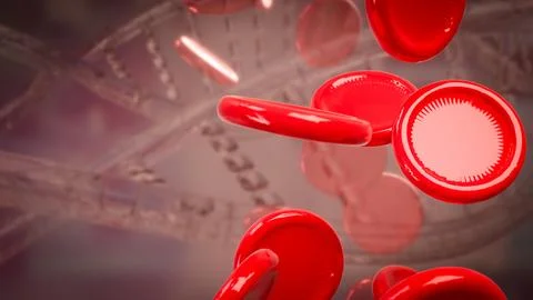 The Cell Blood for medical or sci concept 3d Rendering. Stock Illustration