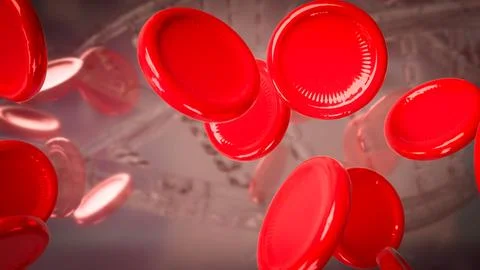 The Cell Blood for medical or sci concept 3d Rendering. Stock Illustration