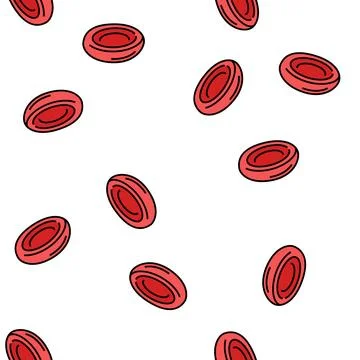 Cell blood vector seamless pattern イラスト素材