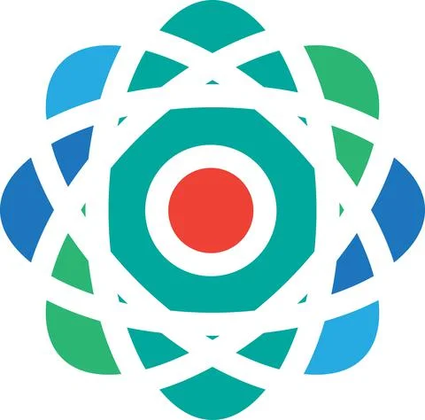 Cell core biology microscopic research icon vector Illustrazione stock