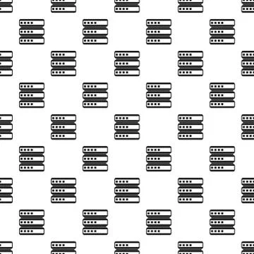 Cell for data storage pattern, simple style Stock Illustration
