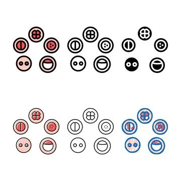 Cell development color variety icon vector Illustrazione stock
