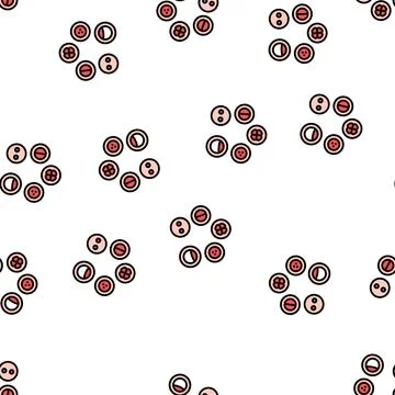 Cell development vector seamless pattern Stock Illustration