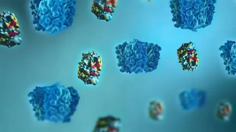 The cell is divided into four concept of mutation and evolution illustration Stock Illustration