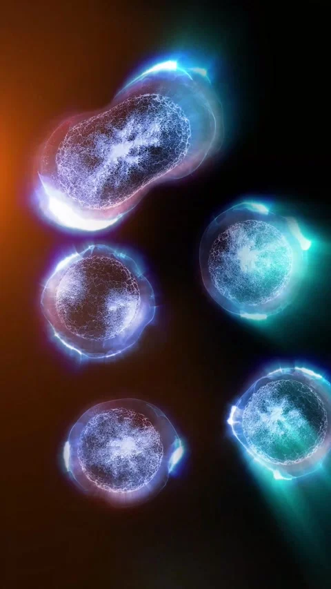 A cell division Stock Footage 318469565