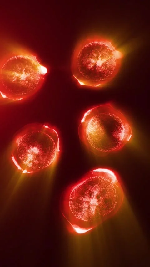 A cell division Stock Footage 318469566