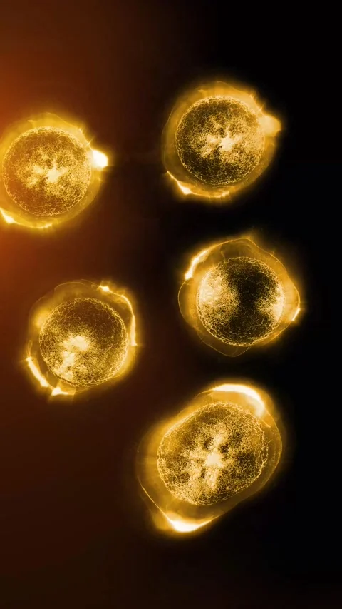 A cell division Stock Footage 318469803