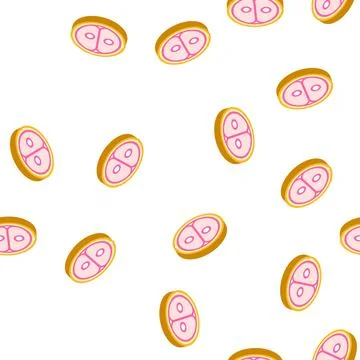 Cell division isometric icon seamless pattern sign Stock Illustration