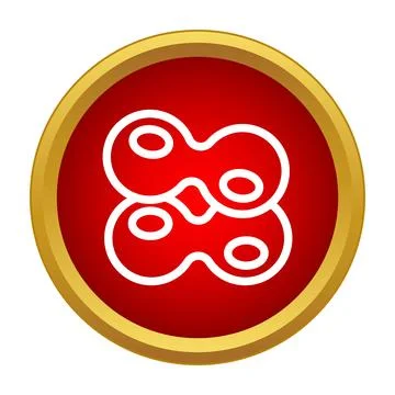 Cell division mitosis process science biology bacteria icon Stock Illustration