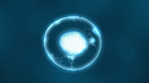 Cell division or cloning cells. Stem cells dividing under the microscope Stock Footage