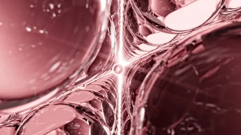Cell division shuttle arranges penetrating essence essence ball molecular Stock-Footage 324788005