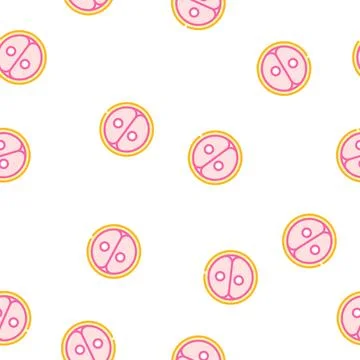 Cell division vector seamless pattern sign Stock Illustration