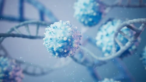 Cell-DNA Interaction 3D Animation Видео 336042423