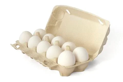 Cell with a dozen eggs Stock Photos