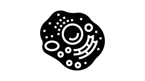 Cell human glyph icon animation Stock Footage 224873217