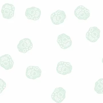 Cell human glyph seamless pattern イラスト素材