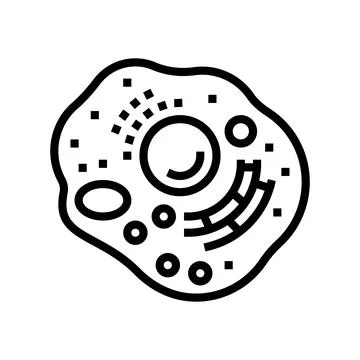 Cell human line icon vector illustration Stock Illustration