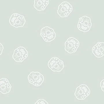 Cell human line seamless pattern Stock Illustration