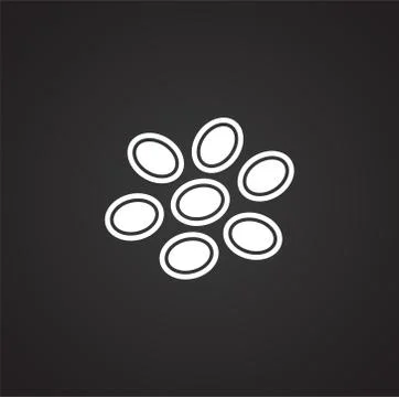 Cell icon on background for graphic and web design. Simple illustration Stock Illustration
