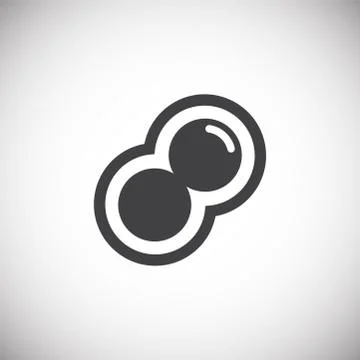Cell icon on background for graphic and web design. Simple illustration Illustrazione stock