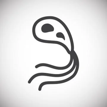 Cell icon on background for graphic and web design. Simple illustration Stock Illustration