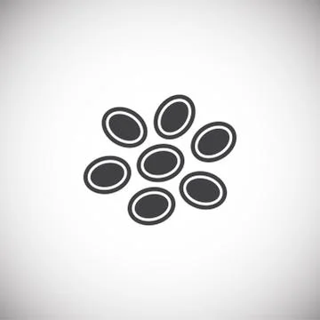 Cell icon on background for graphic and web design. Simple illustration Stock Illustration