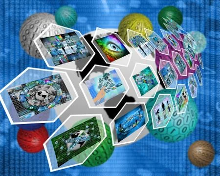 Cell interface Illustrazione stock