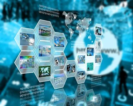 Cell interface Stock Illustration