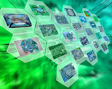 Cell interface Stock Illustration