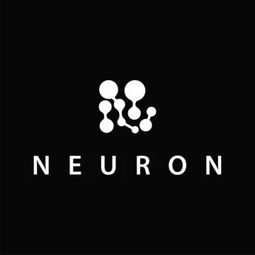 Cell neuron technology logo design illustration data simple abstract modern.. Stock Illustration