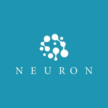 Cell neuron technology logo design illustration data simple abstract modern.. Stock Illustration