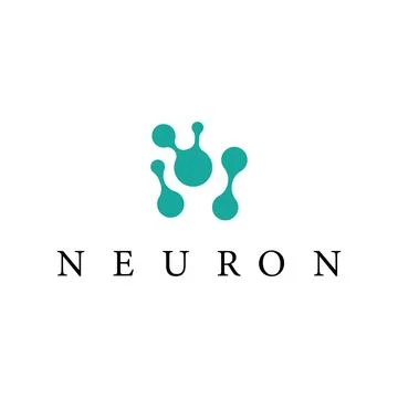 Cell neuron technology logo design illustration data simple abstract modern.. Stock Illustration