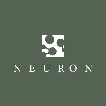 Cell neuron technology logo design illustration data simple abstract modern.. Stock Illustration