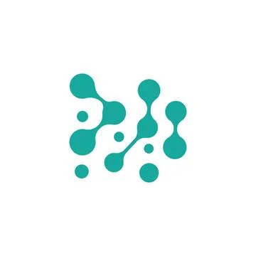 Cell neuron technology logo design illustration data simple abstract modern.. イラスト素材