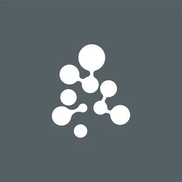 Cell neuron technology logo design illustration data simple abstract modern.. Stock Illustration