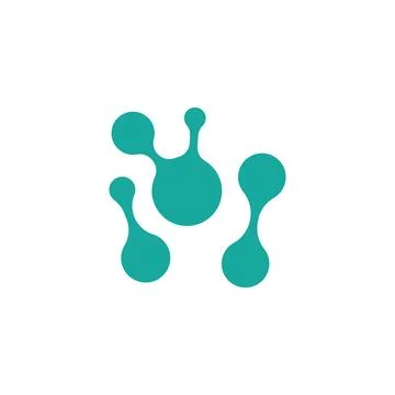 Cell neuron technology logo design illustration data simple abstract modern.. イラスト素材
