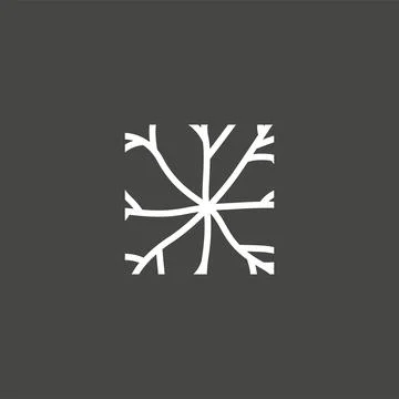 Cell neuron technology logo design illustration data simple abstract modern.. Stock Illustration
