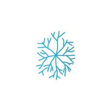 Cell neuron technology logo design illustration data simple abstract modern.. Stock Illustration