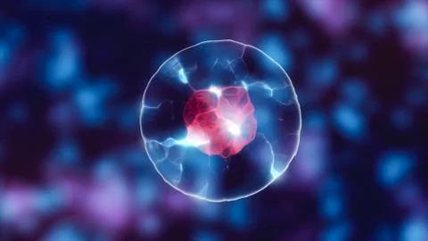 Cell with nucleus Stock Photos