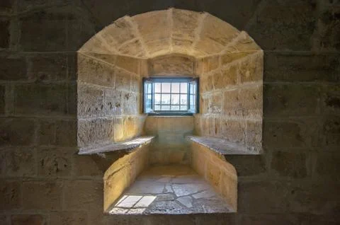 Cell in old fort Stock Photos