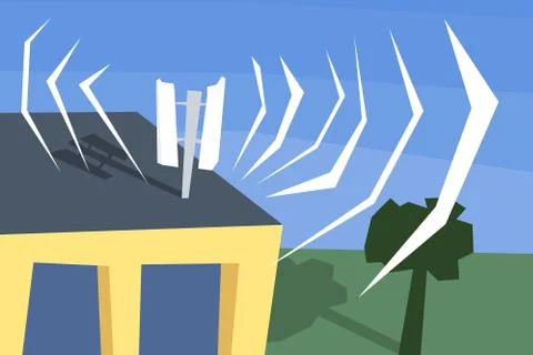 Cell phone antenna network technology. Transmitting cellular tower. Modern po Stock Illustration