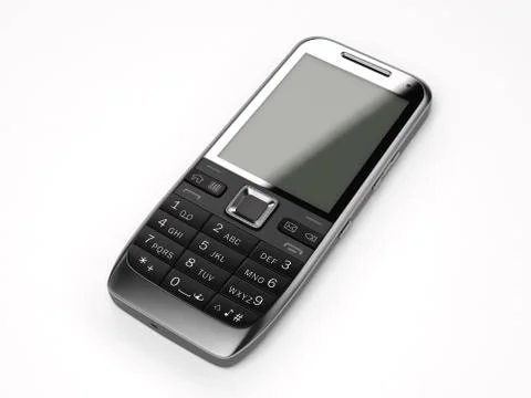 Cell phone black Stock Illustration