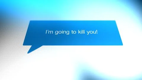 Cell Phone Forensic Texting Evidence - Death Threat 10 Stock Illustration