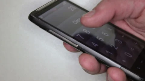 Cell Phone In Hand 3 Stock-Footage 43104483
